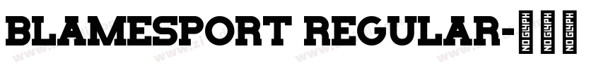 BlameSport Regular字体转换